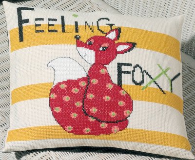 click here to view larger image of Feeling Foxy (counted cross stitch kit)