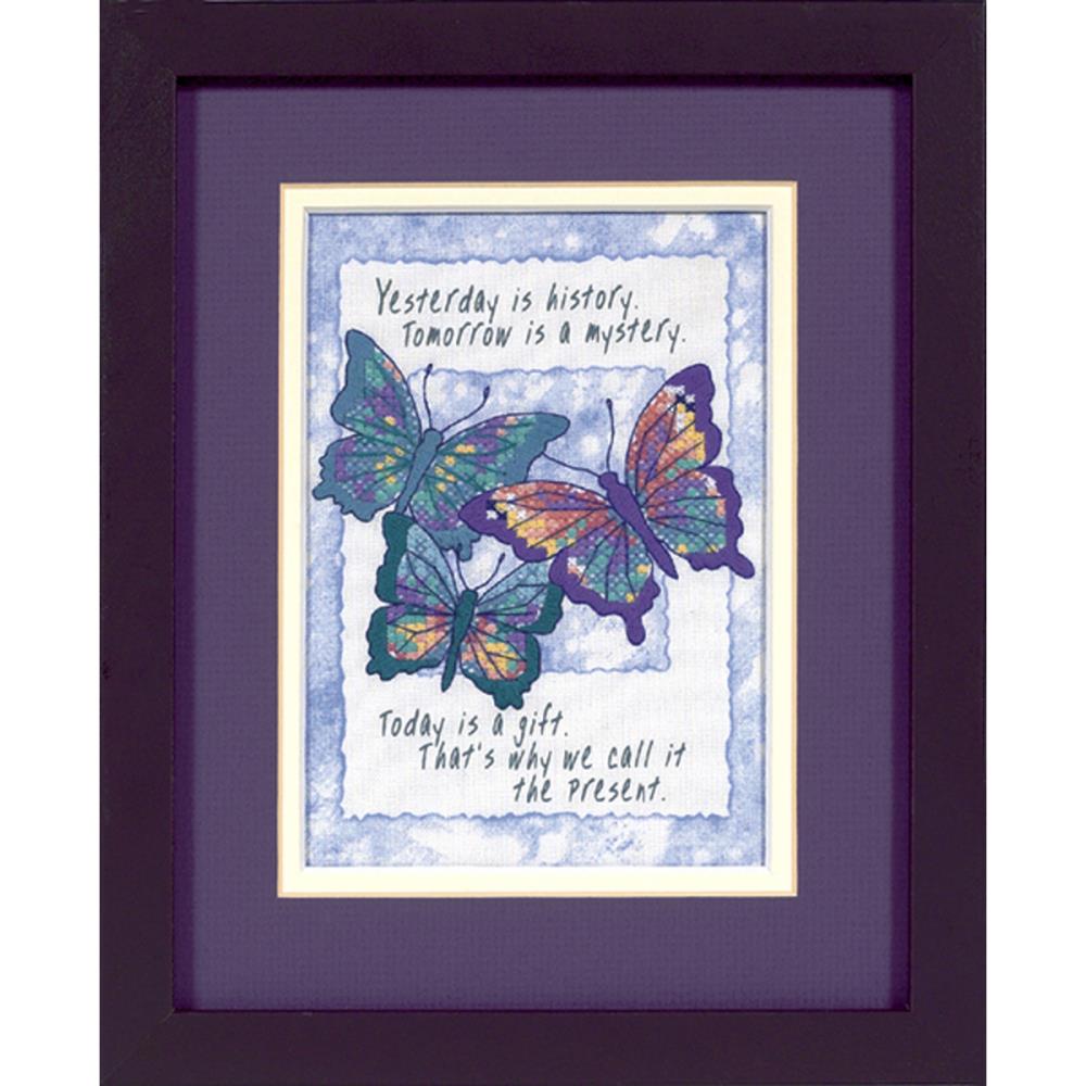 click here to view larger image of Today is a Gift - Mini Stamped Cross Stitch Kit (stamped cross stitch kit)
