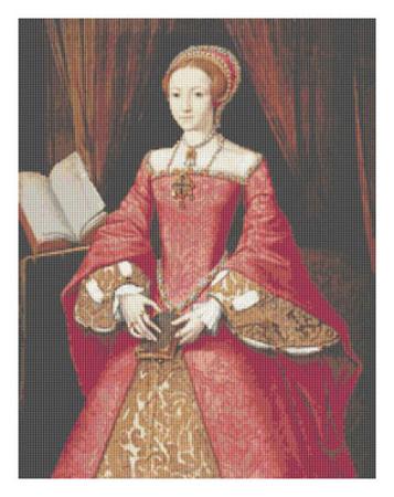click here to view larger image of Portrait of Elizabeth I as a Princess (William Scrots) (chart)