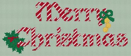 click here to view larger image of Merry Christmas Sign (chart)