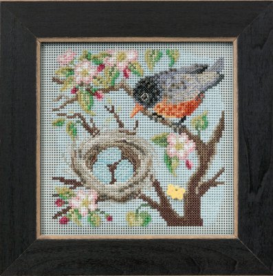 click here to view larger image of Spring Robin (counted cross stitch kit)