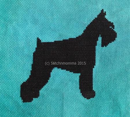 click here to view larger image of Dog Silhouette - Schnauzer (chart)