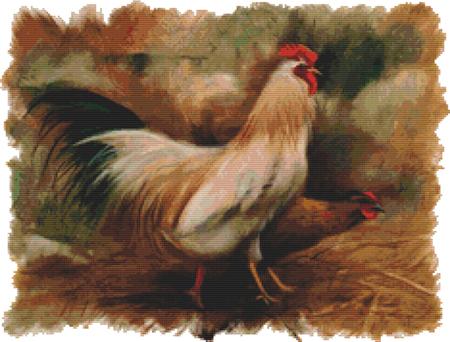click here to view larger image of Hand Painted Rooster (chart)