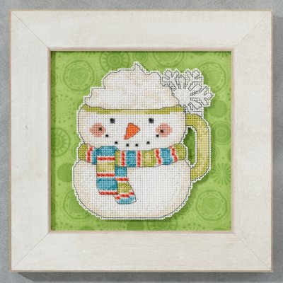 click here to view larger image of Frosty Mug - Winter Cheer (counted cross stitch kit)