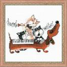 click here to view larger image of Dachshund Blues (counted cross stitch kit)