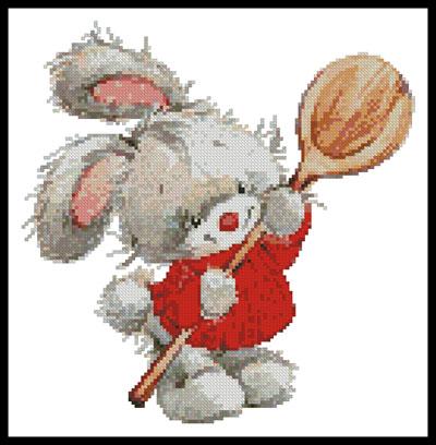 click here to view larger image of Bunny With Spoon  (Lena Faenkova) (chart)