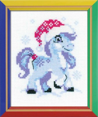 click here to view larger image of Gentle Snow - Happy Bee (counted cross stitch kit)