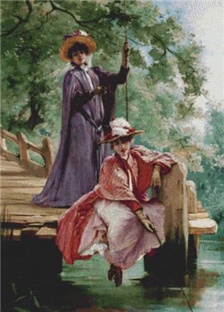 click here to view larger image of Elegant Ladies Fishing (chart)