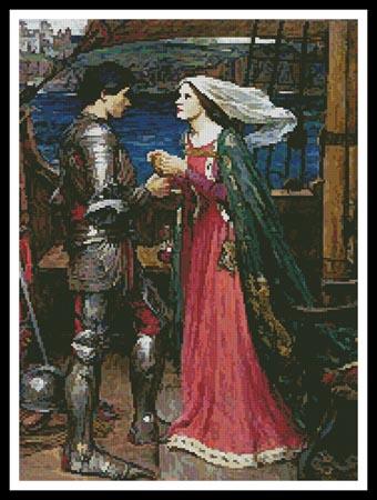 click here to view larger image of Tristan and Isolde Sharing the Potion  (John William Waterhouse) (chart)