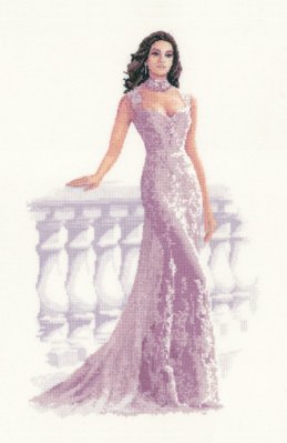 click here to view larger image of Francesca - Elegance Collection (Aida) (counted cross stitch kit)