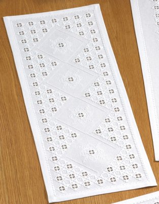 click here to view larger image of Hardanger Table Runner (Hardanger and Cut Work)