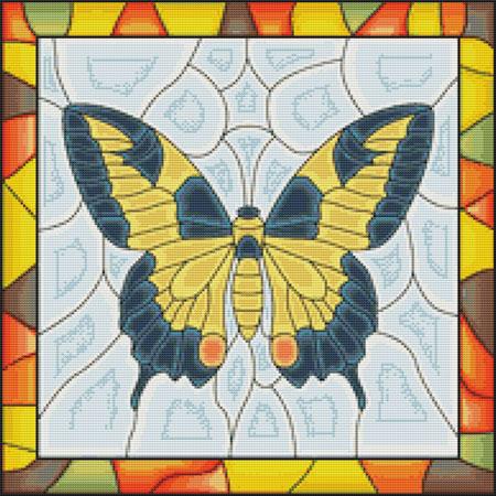 click here to view larger image of Butterfly Stained Glass (chart)