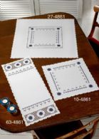 click here to view larger image of Hardanger Table Runner (lower left) (Hardanger and Cut Work)