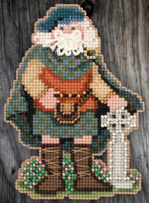 click here to view larger image of Celtic Scotland Santa (2015) (counted cross stitch kit)