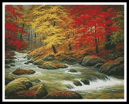 click here to view larger image of Autumn In Boulder Creek  (Charles White) (chart)