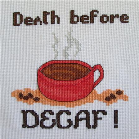 click here to view larger image of Death Before Decaf (chart)