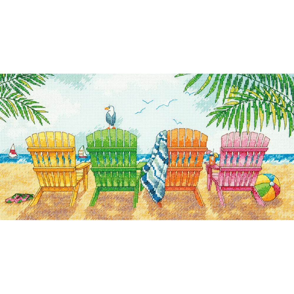 click here to view larger image of Beach Chairs (counted cross stitch kit)