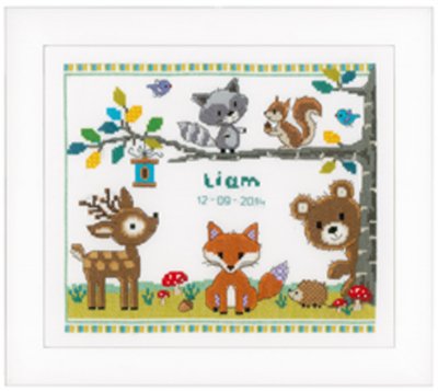 click here to view larger image of Forest Animals 1 (counted cross stitch kit)
