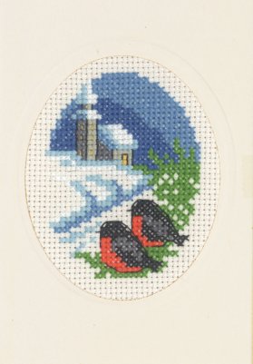 click here to view larger image of Church Card with Envelope (counted cross stitch kit)