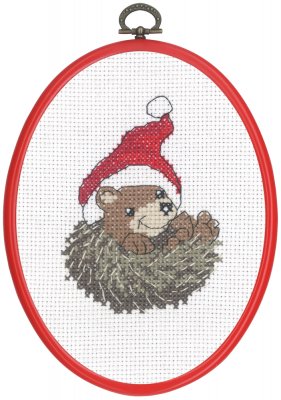 click here to view larger image of Curled Hedgehog (counted cross stitch kit)