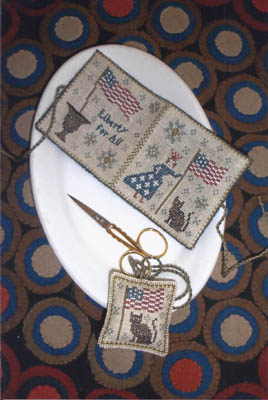 click here to view larger image of Lady Liberty Needle Book and Fob (chart)
