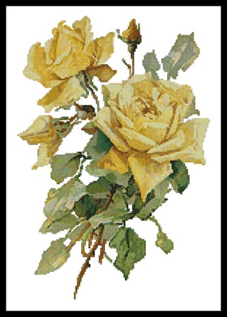click here to view larger image of Victorian Yellow Roses (chart)