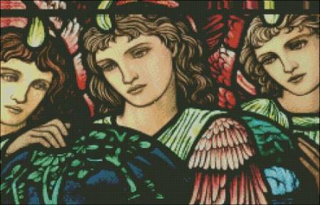 click here to view larger image of Church Window Creation Angel Detail (chart)