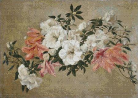 click here to view larger image of Fantin-Latour Petunias (chart)