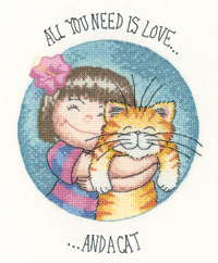 click here to view larger image of All You Need Is Love and A Cat - Cats Rule (chart only) (chart)
