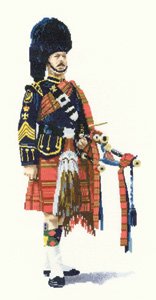 click here to view larger image of Pipe Major  (counted cross stitch kit)