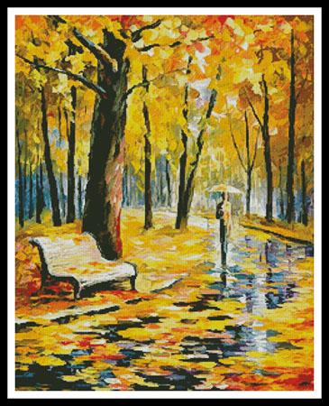 click here to view larger image of Fall Rain  (Leonid Afremov) (chart)