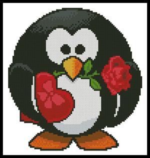 click here to view larger image of Mini Valentine Penguin (chart)