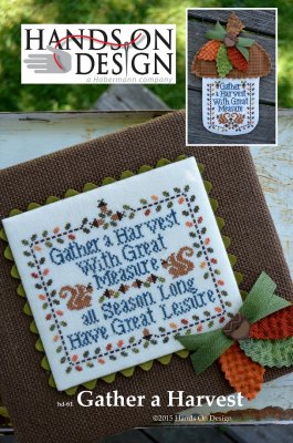 click here to view larger image of Gather A Harvest - Sampler and Acorn Door Hanger (chart)