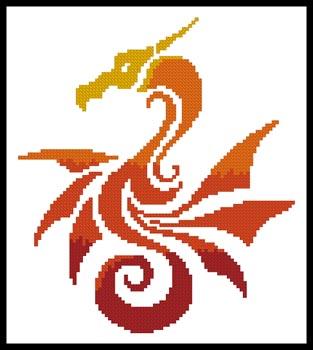 click here to view larger image of Mini Tribal Dragon (chart)