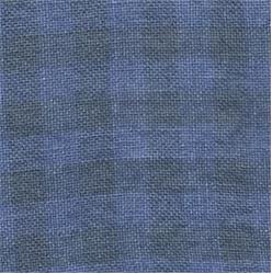 Natural/Blue Jeans - 28ct Overdyed Gingham Linen