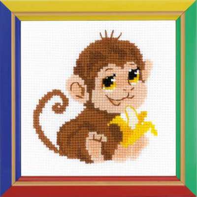 click here to view larger image of Monkey (counted cross stitch kit)
