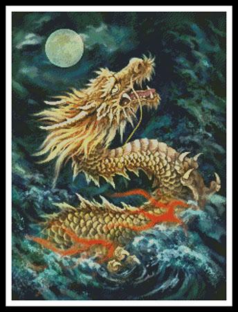 click here to view larger image of Dragon in the Moonlight  (Kayomi Harai) (chart)