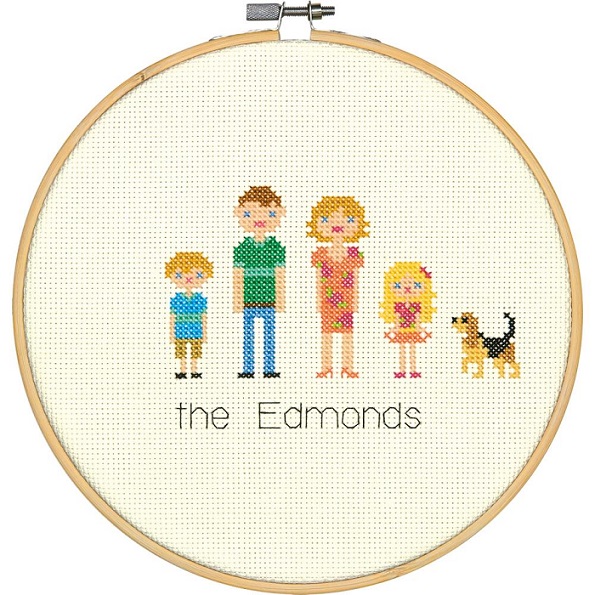 click here to view larger image of All In The Family (counted cross stitch kit)