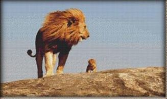 click here to view larger image of Lion and Cub (chart)
