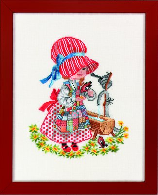 click here to view larger image of Girl With Water Trough (counted cross stitch kit)