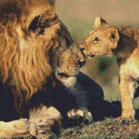 click here to view larger image of Caring Father Lion (chart)