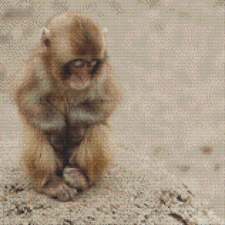 click here to view larger image of Cute Baby Monkey (chart)