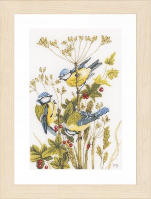 click here to view larger image of Blue Tits - Marjolein Bastin (counted cross stitch kit)