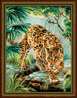 click here to view larger image of Owner of the Jungle (counted cross stitch kit)