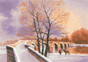 click here to view larger image of Packhorse Bridge - Scenes (27ct) (counted cross stitch kit)