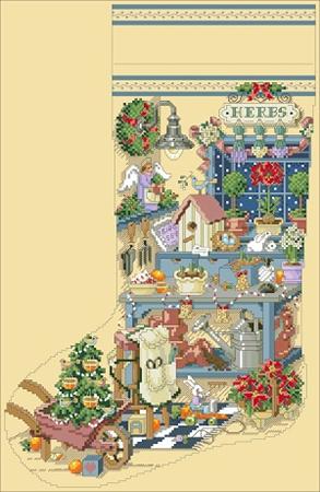 click here to view larger image of Gardener's Delight Heirloom Stocking (chart)