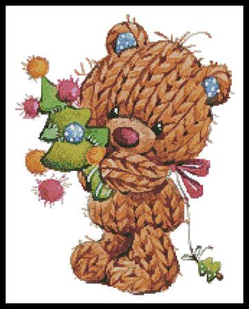 click here to view larger image of Knitted Christmas Teddy  (Lena Faenkova) (chart)