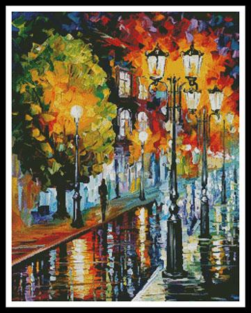 click here to view larger image of After A Night Rain - Regular  (Leonid Afremov) (chart)