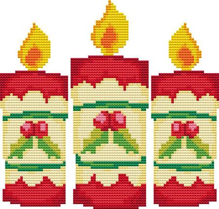 click here to view larger image of Christmas Candles (chart)