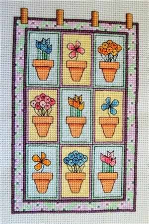 click here to view larger image of Quilted Flowers (chart)